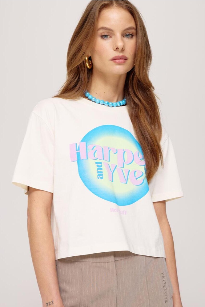 HOTSTUFF SS CROPPED SS25Y308 101 ecru